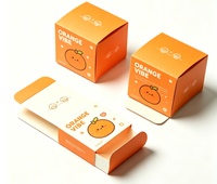 Boîtes à cartes pliables vierges avec logo personnalisé et impression artistique pour emballages de gloss à lèvres, boucles d'oreilles, artisanat fait main, petits cadeaux