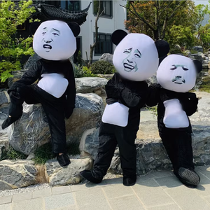 Disfraces de <span class=keywords><strong>Panda</strong></span> de Peluche Personalizados, Divertidos y Originales, para Cosplay, Fiestas, Eventos, Actuaciones, Accesorios con Temática Navideña, Disfraz para Adultos - Product Image 4