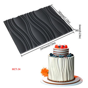 Per Swiss Roll Tappetini <span class=keywords><strong>in</strong></span> Silicone Texture cuore piastrelle per Mousse e torta decorazione di cottura stampo - Product Image 2