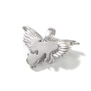 2024 Hip <span class=keywords><strong>Hop</strong></span> Vintage Rap Bijoux Plein Glacé CZ Diamant Oiseau Pendentif Exquis En Laiton Zircon Incrustation Coloré Cuivre Collier - Product Image 3