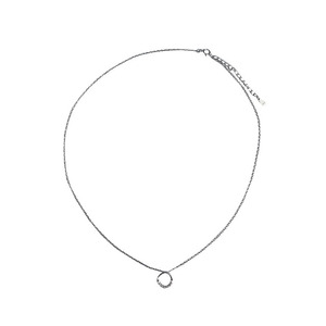 S925 Sterling Silver Round <b>Ring</b> <b>Necklace</b> Geometric Design Daily Wear Fine Chain for Women - Product Image 5