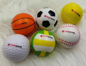 Balle anti-stress personnalisée de 6,3 cm de diamètre, écologique, en forme de dessin animé, avec impression en relief pour cadeaux promotionnels d'entreprise - Product Image 5