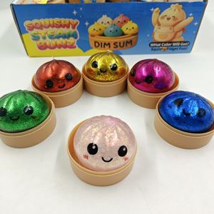 Estuche Blandito de Halloween con Purpurina, Diseño de Bollo de Maltosa, Fantasma, Murciélago, Calabaza, Monstruo, de Rebote Lento, Sensorial, Antiestrés, Regalo para Niños - Product Image 4