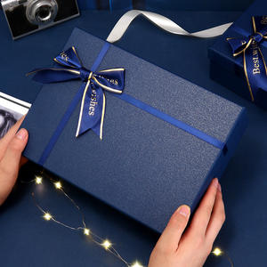 Caja de Regalo Rígida de Papel Reciclado con Laminación Azul Mate Personalizada para el Día de San Valentín, Cumpleaños, Embalaje de Cosméticos, Perfume y Lápiz Labial - Product Image 6