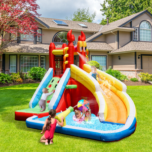 Wholesale Nylon <b>Inflatable</b> Bouncer <b>House</b> With Slide Toddler Mini Residential Bungee Jumping Castle NB-93003 <b>House</b> Wholesa - Product Image 3