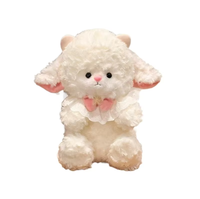Superweicher Plüsch-Teddybär im Overall in sitzender Pose, Greifpuppe mit PP-Baumwollfüllung, 31cm-50cm, Unisex für Altersgruppe 14+