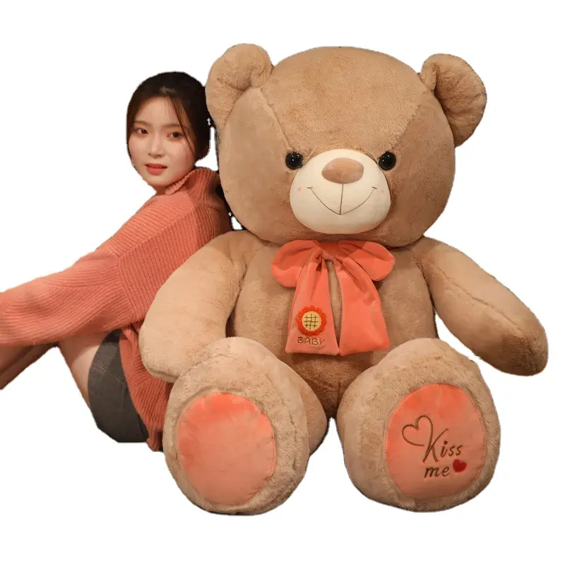 I Love You Teddy Bears Nounours Geants Bear 340cm Huge Inflatable Foam Flowers Rose Panda Plush 200cm Giant