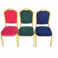 Chaises de banquet empilables en métal avec rembourrage en tissu, design moderne, pour événements intérieurs/extérieurs, location pour hôtels