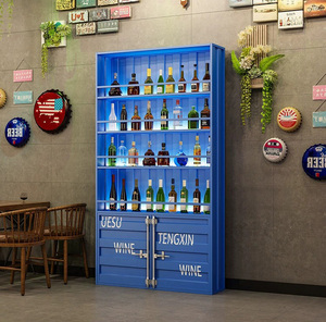 Refrigerador de <span class=keywords><strong>vino</strong></span> de diseño de lujo <span class=keywords><strong>italiano</strong></span> Gabinete de almacenamiento de cigarros Muebles para el hogar de hierro Panel de venta directa de fábrica <span class=keywords><strong>Vino</strong></span> subterráneo - Product Image 3