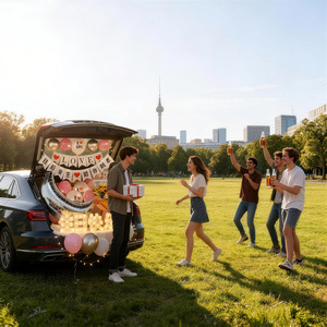 Set de Globos de Látex de Aluminio Estilo Chino para Propuesta Sorpresa en el Maletero del Coche, Cumpleaños de Adultos, Día de San Valentín, Pancartas 'Te Amo' - Product Image 2