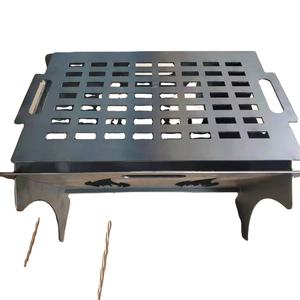 Tavolo Braciere Pieghevole con Ciotola Rimovibile in Acciaio Corten, Ecologico, Portatile, per Esterni, <span class=keywords><strong>Giardino</strong></span>, Campeggio, Falò, OEM - Product Image 3