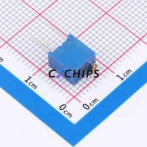 Résistance/potentiomètre réglable 3266W-500-LF, composant traversant (THT)-3P, 6,8x4,7 mm, résistance 50 ohms, 10 %, 500 mW, 250 ppm/ ℃ - Product Image 2