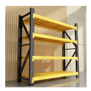 금속 랙 선반 랙 조정 가능한 금속 볼트 랙 창고 보관 차고 선반 단위 - Product Image 1