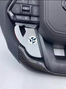 Volante Negro Brillante para Toyota Land Cruiser LC200 LC300 Prado 120 150 <span class=keywords><strong>200</strong></span> LC79 LC70 LC76 FJ70 FJ79 FJ200 - Product Image 6