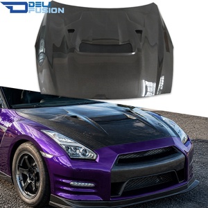 Capot moteur en fibre de carbone style VRS pour Nissan GTR R35 2017-2023, capot moteur ventilé - Product Image 1