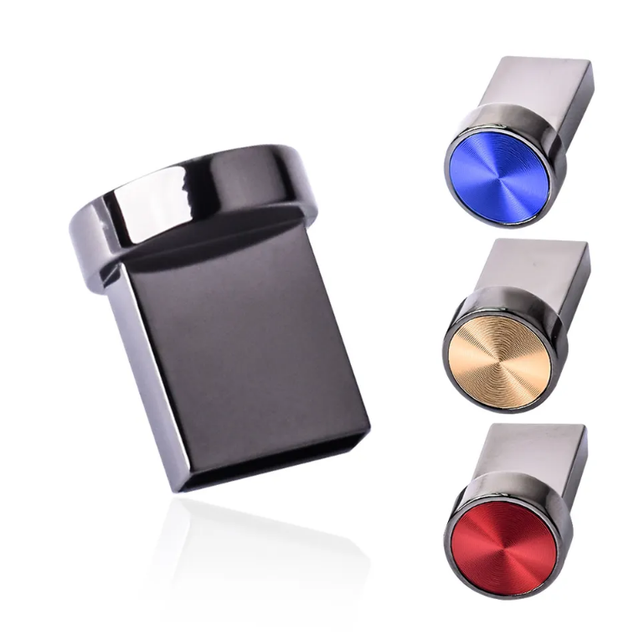 High-Speed Mini USB Flash Drive Pen 4GB to 128GB Memory Promotional Gift 2.0/3.0 USB Keys Stock Metal USB Flash Drive
