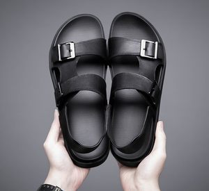 Sandales d'été respirantes à double usage pour hommes, pantoufles pour hommes à porter à l'extérieur, antidérapantes, à <span class=keywords><strong>semelle</strong></span> souple, chaussures de plage décontractées - Product Image 6