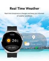 Montre connectée de sport avec moniteur de fréquence cardiaque, écran HD, étanche, pour femmes, appels Bluetooth, montre ronde Pro Plus ultra
