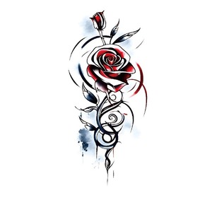 Nueva venta al por mayor pequeño brazo Animal <span class=keywords><strong>Tigre</strong></span> medio brazo <span class=keywords><strong>tatuaje</strong></span> pegatinas impermeable sudor <span class=keywords><strong>flor</strong></span> brazo semipermanente <span class=keywords><strong>tatuaje</strong></span> pegatinas - Product Image 2