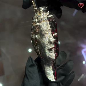 Ciondolo Hiphop Mossanite ghiacciato da uomo 3D ciondolo doppio lato 925 argento personalizzato Moissanite - Product Image 2