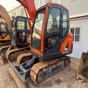 Excavadora de cadenas Doosan DX75 usada de 7.5 toneladas, excavadora pequeña con motor Doosan D34, sistema hidráulico original, excavadora Doosan de segunda mano - Product Image 3