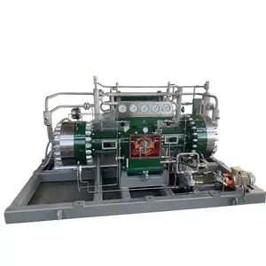 Hava kompresörü makine giriş basıncı 9Bar çalışma basıncı 350Bar akış kapasitesi 66Nm 3/h hidrobromik asit diyafram kompresör