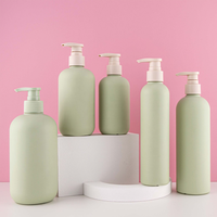 Shampooing naturel et revitalisant à couleur basse quantité minimale de commande, lotion à pompe, presse à crème, épaules arrondies, ensemble de cosmétiques, bouteilles, vente en gros