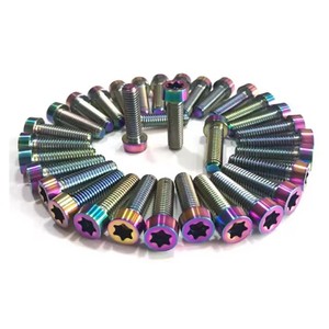 Vis à tête hexagonale en titane de grade 5 TITANFIX, vis en titane colorées, norme DIN pour la fixation de machines, Chine - Product Image 1