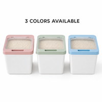 Conteneur de stockage d'aliments pour animaux de compagnie avec couvercle scellé à couvercle rabattable pour la nourriture pour chiens litière pour chats anti-poussière anti insectes grand seau Logo personnalisé OEM