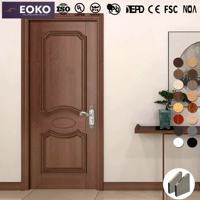 Porte en bois d'ingénierie imperméable EOKO pour appartement, style Shaker, finition apprêtée, vente en gros