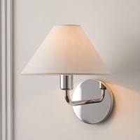 Lampe murale de chevet, lumière d'ambiance pour couloir, magasin de vêtements, restaurant, maison d'hôtes, style Wabi-Sabi, tissu, protection oculaire, LED, fer