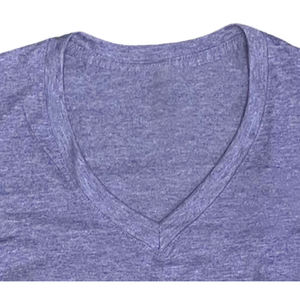 T-shirt à manches courtes à col rond pour femme, style streetwear, respirant, écologique, personnalisé, en coton biologique uni, brodé - Product Image 2