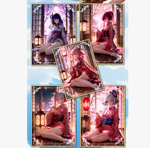 45 boîtes <span class=keywords><strong>de</strong></span> cartes <span class=keywords><strong>de</strong></span> collection A5 en acrylique Yunwukashe Meika Cloud Dress Song Sexy Girl Goddess Story Waifu Cards - Product Image 6