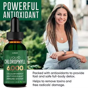 Gouttes de chlorophylle OEM Gestion du poids Stimuler le système immunitaire Detox Cleanse Gouttes de chlorophylle naturelles en vrac - Product Image 3