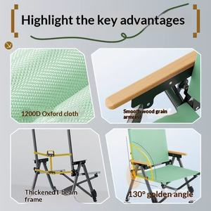 Chaise de pêche de type T améliorée, cadre en acier au carbone, angle réglable, bras extensible pour une pêche confortable - Product Image 3