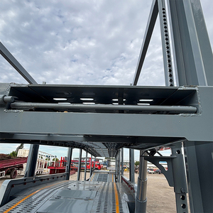 Semirremolque Portacoches para 8 Autos, Transporte a Granel <span class=keywords><strong>de</strong></span> Sedanes para Condiciones <span class=keywords><strong>de</strong></span> Carreteras Africanas, Plataforma Doble Mecánica <span class=keywords><strong>de</strong></span> Acero, 3 Ejes - Product Image 6