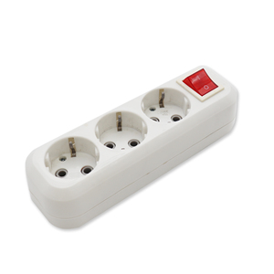 Multiprise européenne 3 prises russe, bande de cuivre verte haute <span class=keywords><strong>puissance</strong></span> avec interrupteurs - Product Image 1