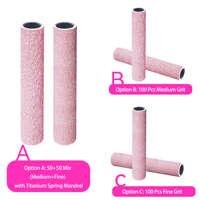 100 pièces, ensembles de forets à ongles de 20 mm de long, rose, kits de bandes abrasives de 3 mm, accessoires de manucure, kits d'outils pour le bricolage