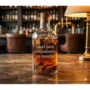 The Barrel House Virutas de Roble Americano 1kg Tostado Oscuro Reutilizables Utensilios de Bar para Ahumar Cócteles - Product Image 6