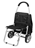 Sac de courses pliable, panier de supermarché avec siège, pour légumes