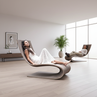 Meubles paramétriques personnalisés pour une personne, tabouret en bois massif pour intérieur et extérieur, sièges décontractés pour centres commerciaux et centres de vente