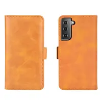 Flip Double Buckle Side Suction Cover for Samsung Galaxy S21 , Magnetic Leather Case for Samsung a51 Wallet Phone Case