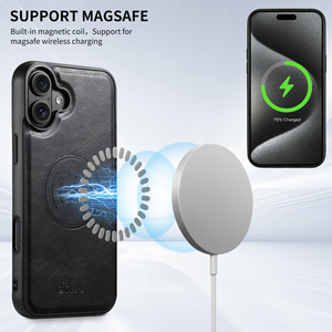 Funda SUTENI para <span class=keywords><strong>iPhone</strong></span> 18 Pro Max con Carga Inalámbrica, Banda <span class=keywords><strong>El</strong></span>ástica Magnética, Ranuras para Tarjetas, Soporte, Cuero Sintético, Compatible con 17, 16 Plus, 15, 14, <span class=keywords><strong>13</strong></span> - Product Image 4