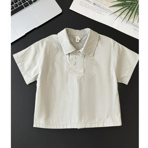 เสื้อโปโลเด็กผู้ชายแขนสั้นสไตล์ใหม่สำหรับฤดูร้อน  ปรับแต่งได้  เสื้อยืดลำลองสำหรับเด็กเล็กและเด็กโต - Product Image 5
