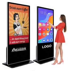 Kingone trong nhà tầng thường vụ 4k dọc LCD Monitor màn hình cảm ứng quảng cáo hiển thị tương tác Totem kỹ thuật số biển màn hình - Product Image 1
