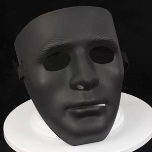 Masques en plastique pour la danse de rue, masques de performance pour Halloween, épais, pleine face, danseur de la mort, blanc et noir, masque de mascarade pour la danse de rue - Product Image 5