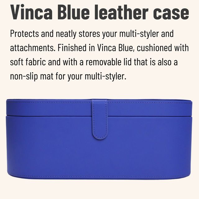Multi-styler Attachments Storage Case Empty Leather Soft Fabric Cushioning Removable Lid Protects Neatly Your Hair Tools