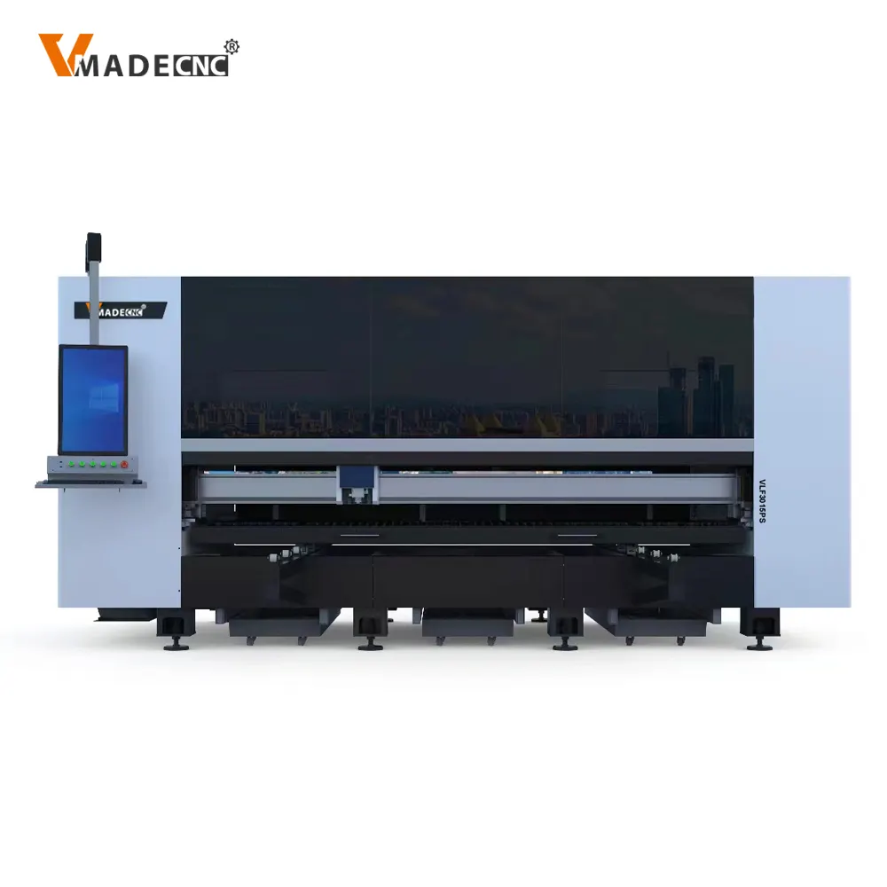 Macchine per il taglio laser in fibra di 3015 1500w/2000w/3000w per la lamiera cnc macchina per il taglio laser in metallo vendita calda con copertura chiusa