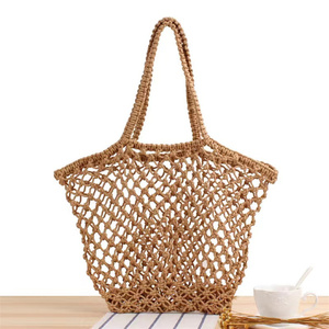 Sacs <span class=keywords><strong>de</strong></span> plage au crochet en macramé <span class=keywords><strong>de</strong></span> haute qualité en 100% coton sac à main <span class=keywords><strong>filet</strong></span> <span class=keywords><strong>de</strong></span> pêche <span class=keywords><strong>de</strong></span> plage <span class=keywords><strong>de</strong></span> voyage - Product Image 1