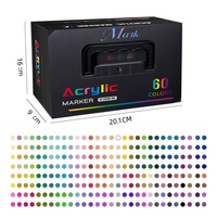 Marqueur liquide acrylique direct Modèle 2508 – Ensemble de papeterie pour étudiants, peinture artistique, aquarelle, pointe souple, superposition de couleurs, graffiti